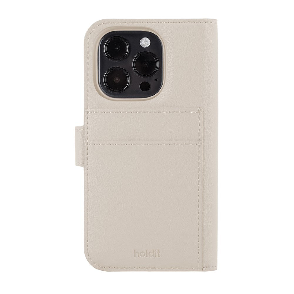 Holdit iPhone 12 / 12 Pro Wallet Magnet Plus-deksel - Beige