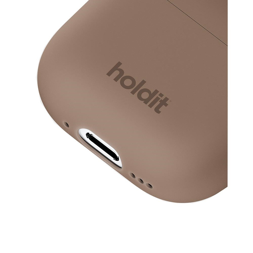 Holdit Nygård Silikonetui For AirPods 4 - Mokka Brun