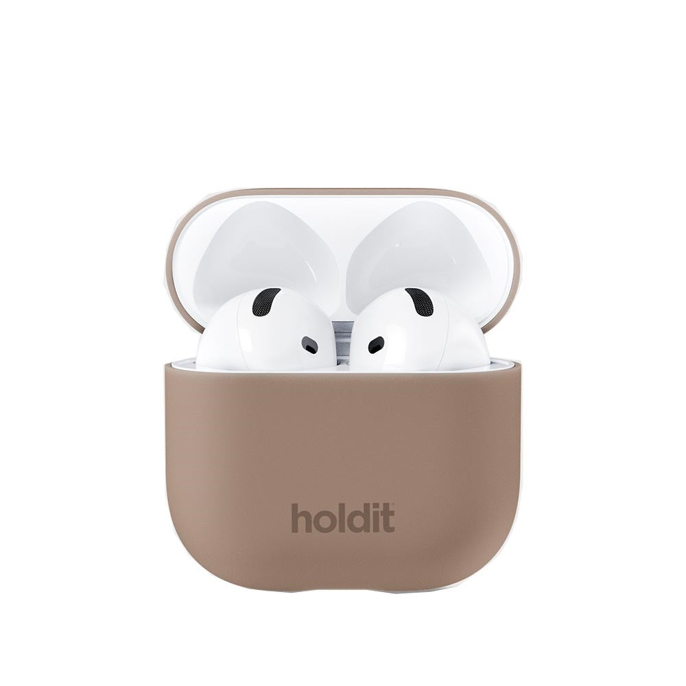 Holdit Nygård Silikonetui For AirPods 4 - Mokka Brun