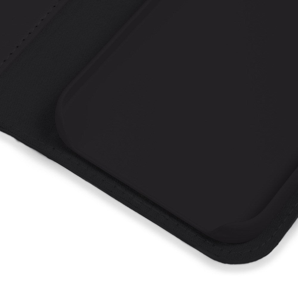 Holdit Samsung Galaxy S25 Magnet Veske Lærdeksel m. Lommebok - Svart