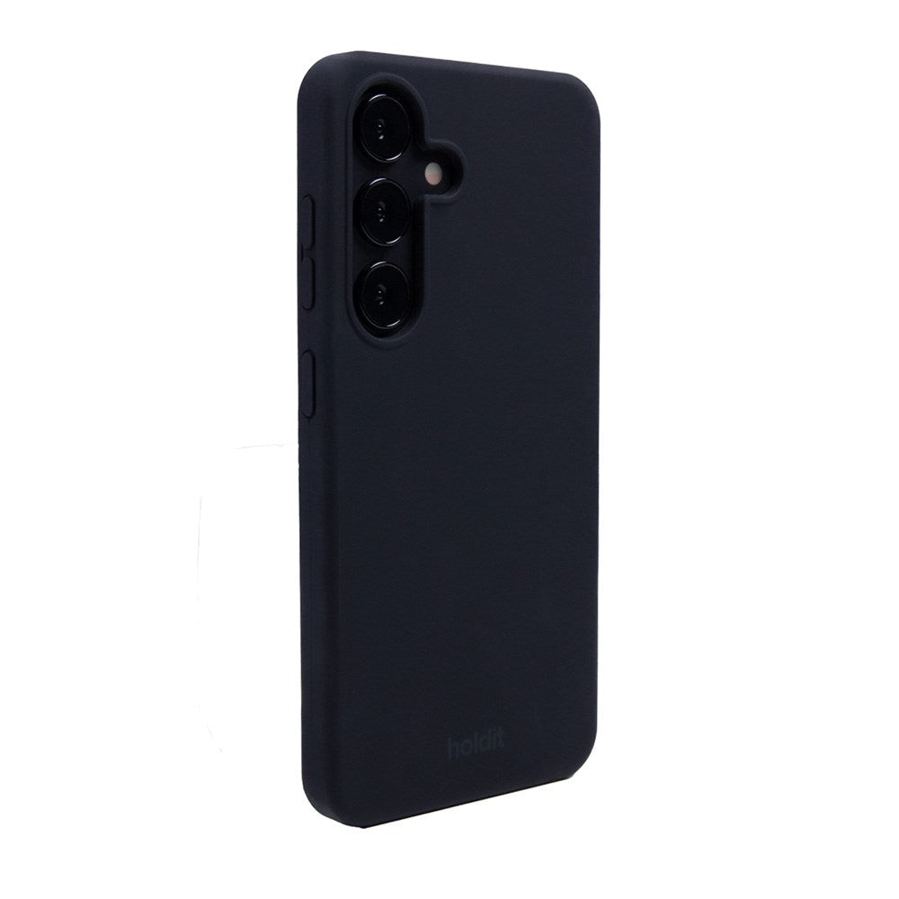 Holdit Samsung Galaxy S25 Soft Touch Cover i Silikone - Sort