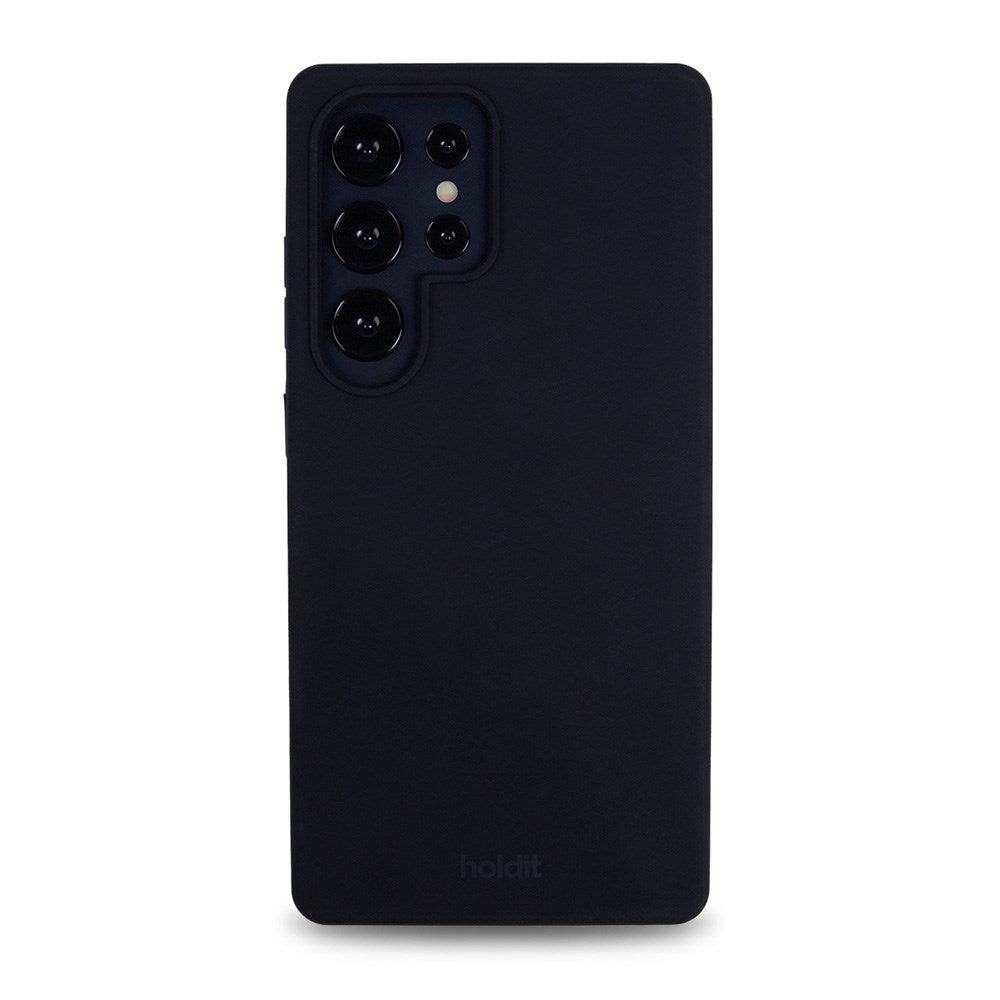 Holdit Samsung Galaxy S25 Ultra Soft Touch Cover i Silikone - Sort