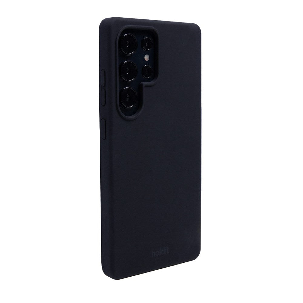 Holdit Samsung Galaxy S25 Ultra Soft Touch Cover i Silikone - Sort