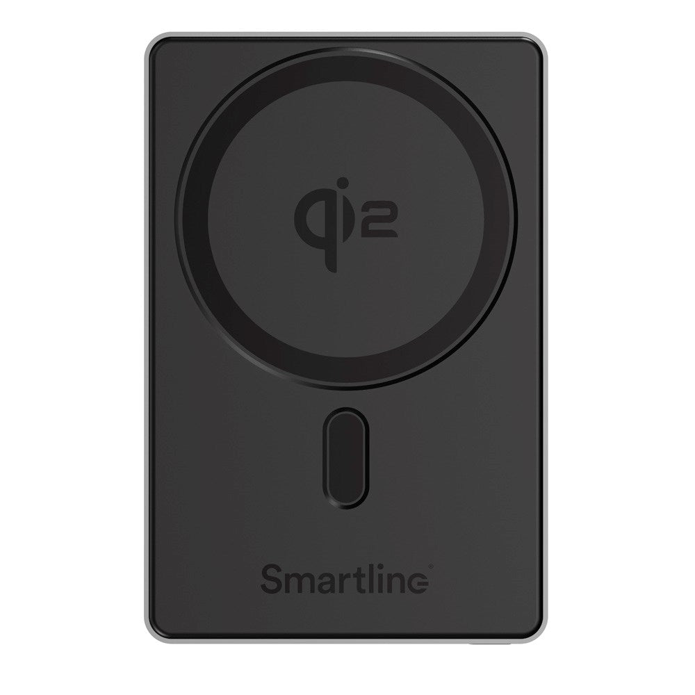 Smartline Power Bank USB-C - 15W - 5000mAh - Qi2 / MagSafe Kompatibel - Space Grey