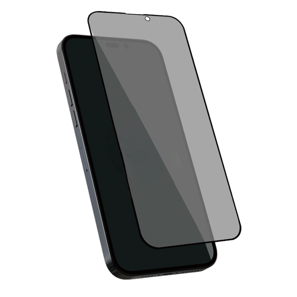 iPhone 16 Pro Holdit herdet glass 9H skjermbeskytter m. Personvernfunksjon - Gjennomsiktig