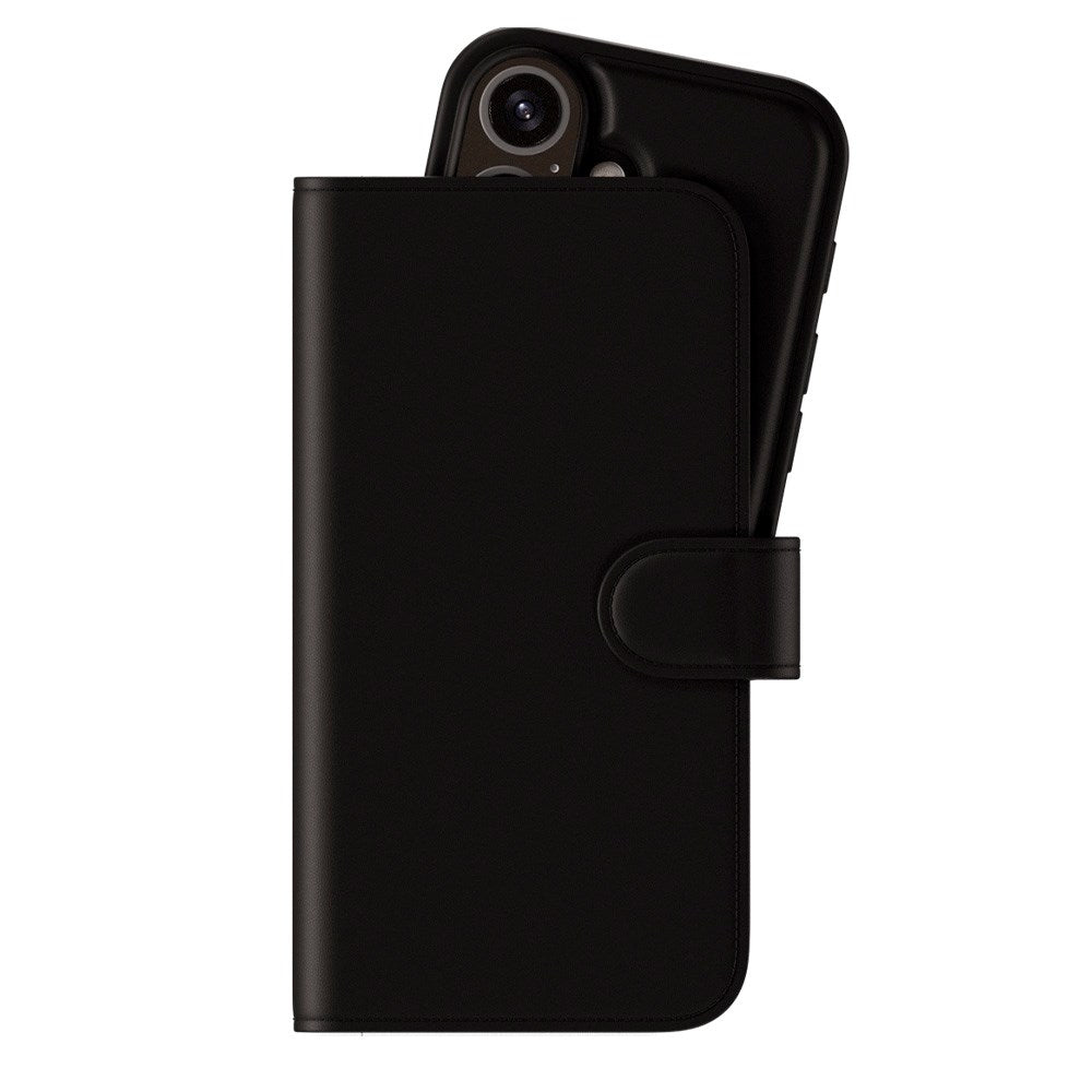 Holdit iPhone 16 Wallet Case MagSafe Plus - Flip Cover - MagSafe Kompatibel - Black