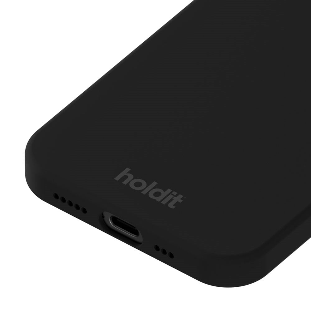 Holdit iPhone 16e Soft Touch Silikondeksel - Svart