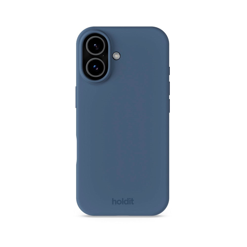 Holdit iPhone 17 Soft Touch Silikone Mobil Cover - Pacific Blue