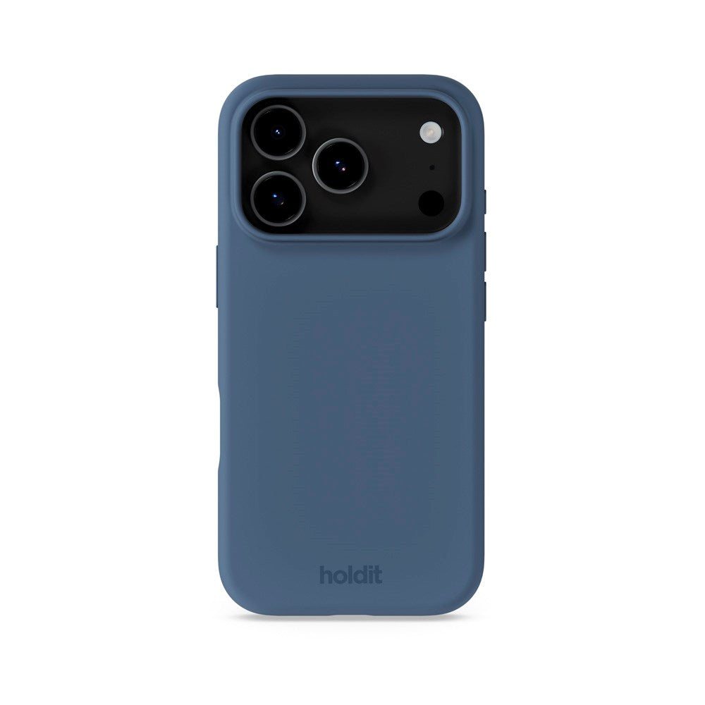 Holdit iPhone 17 Pro Max Soft Touch Silikone Mobil Cover - Pacific Blue