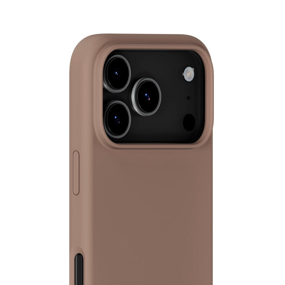 Holdit iPhone 17 Pro Max Soft Touch Silikone Mobil Cover - Mocha Brown