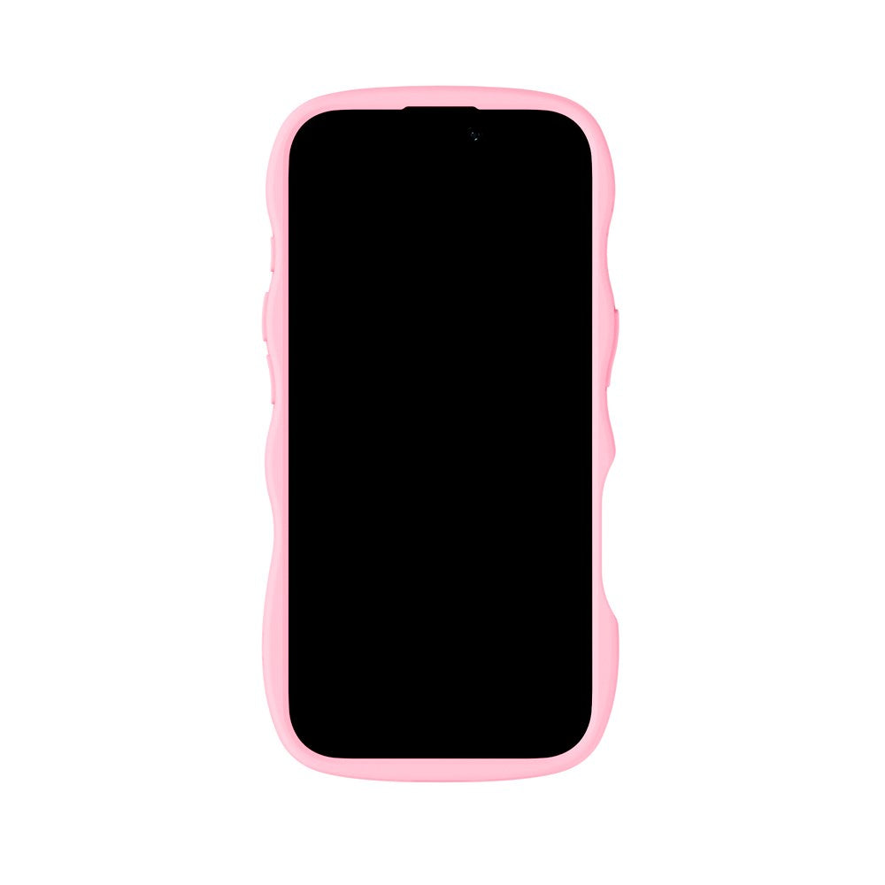 iPhone 17 Holdit Wavy Cover - Pink / Transparent
