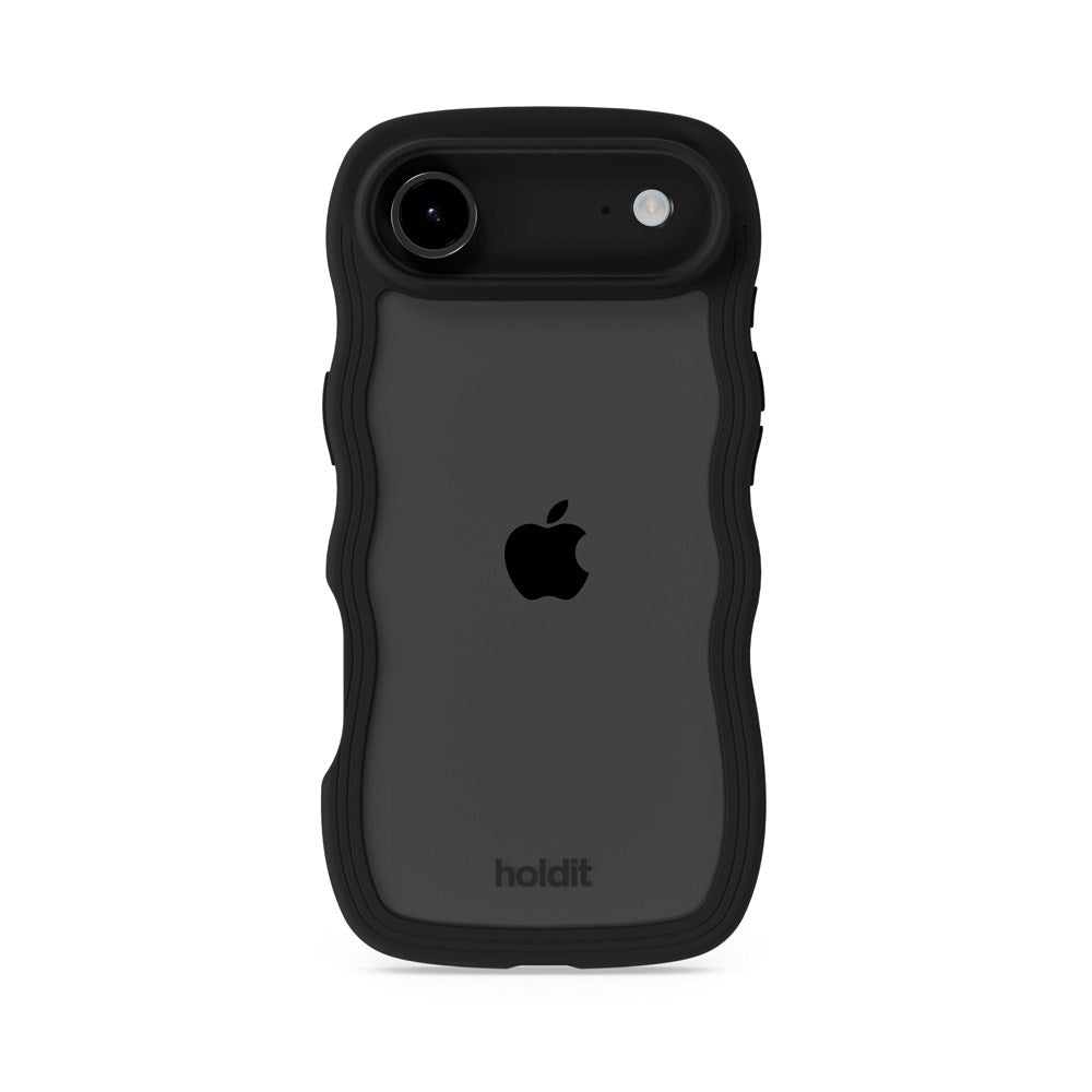 iPhone Air Holdit Wavy Cover - Black / Transparent