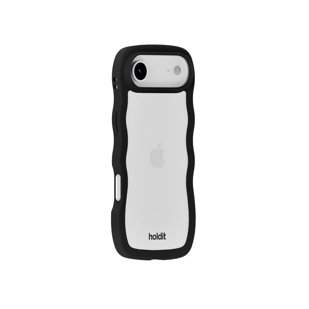 iPhone Air Holdit Wavy Cover - Black / Transparent