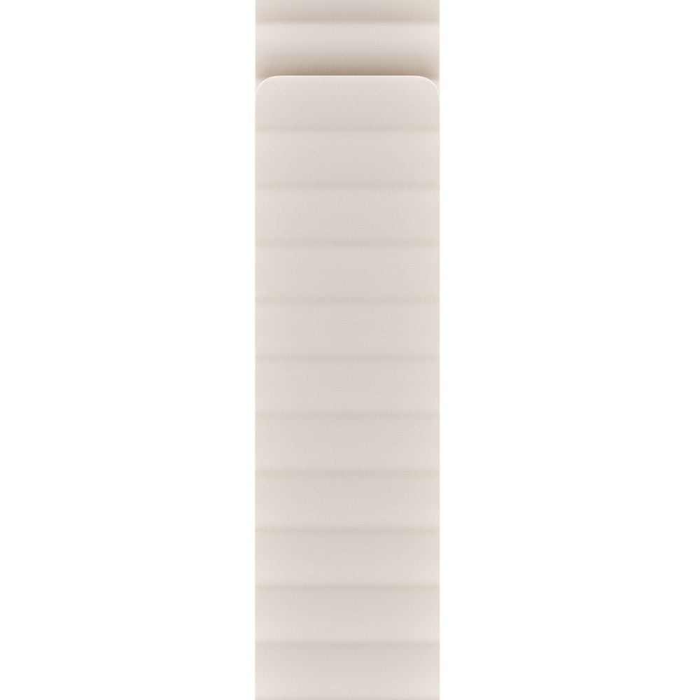 Apple Watch (42/44/SE/45/46/49mm) Holdit Silikone Rem m. Magnetlukning - Lys Beige / Beige