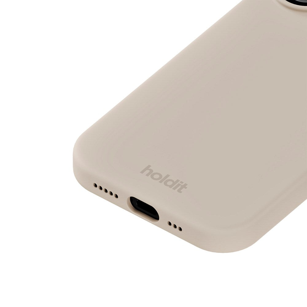 Holdit iPhone 17 Soft Touch Silikone Mobil Cover - Light Beige