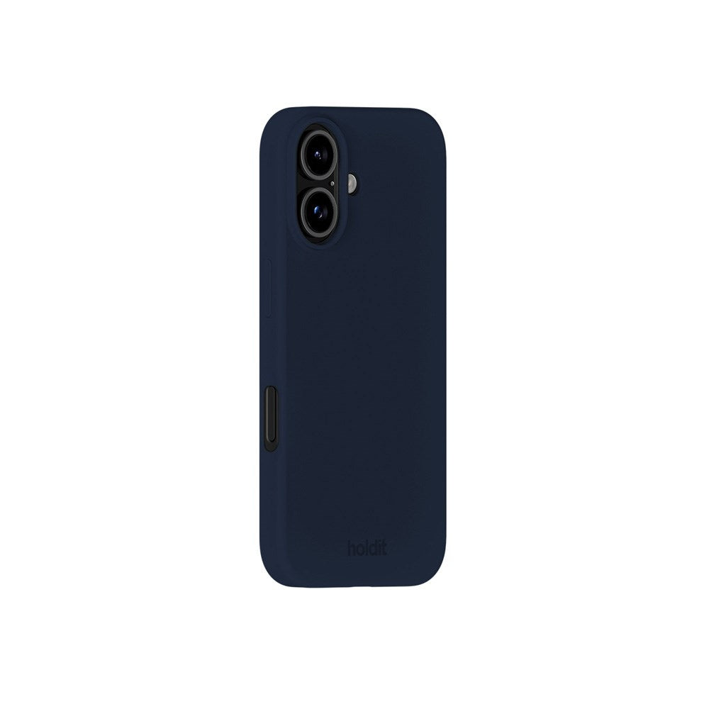 Holdit iPhone 16 Soft Touch Silikone Mobil Cover - Midnight Blue