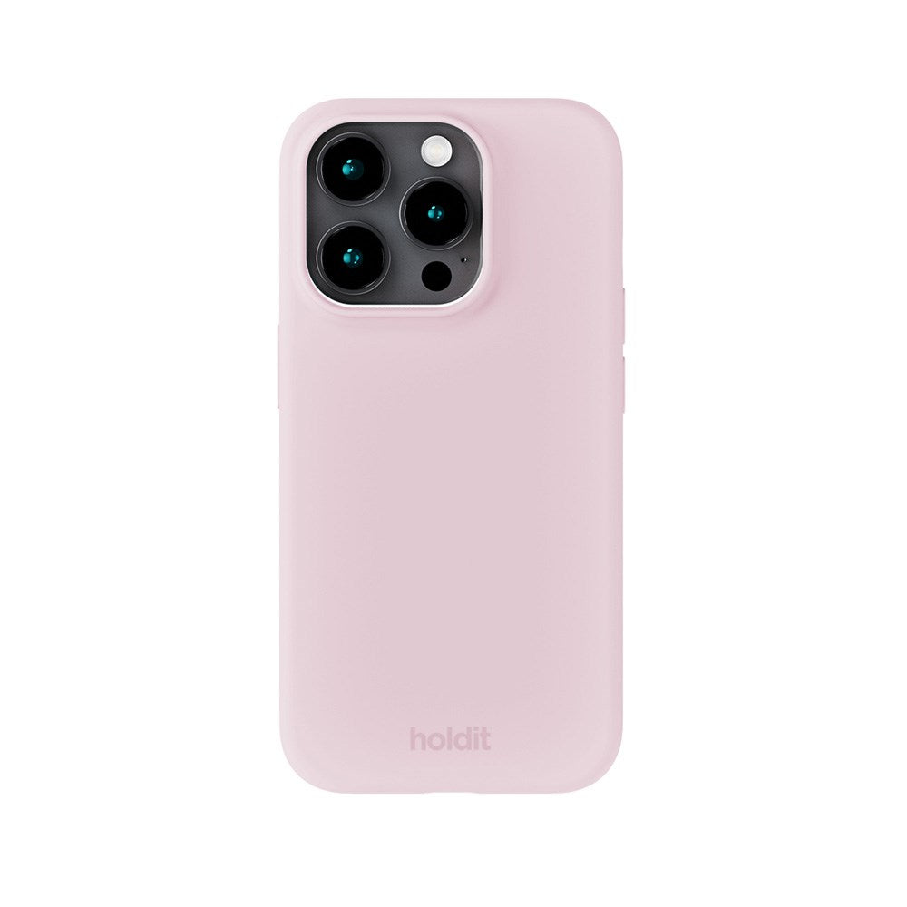 Holdit iPhone 15 Pro Soft Touch Silikone Mobil Cover - Pale Pink