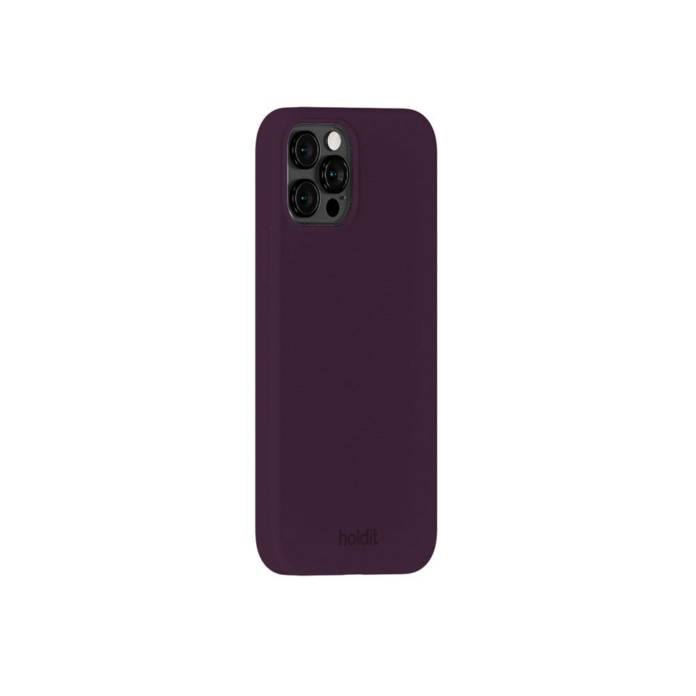 Holdit iPhone 12 / 12 Pro Soft Touch Silikone Mobil Cover - Deep Plum