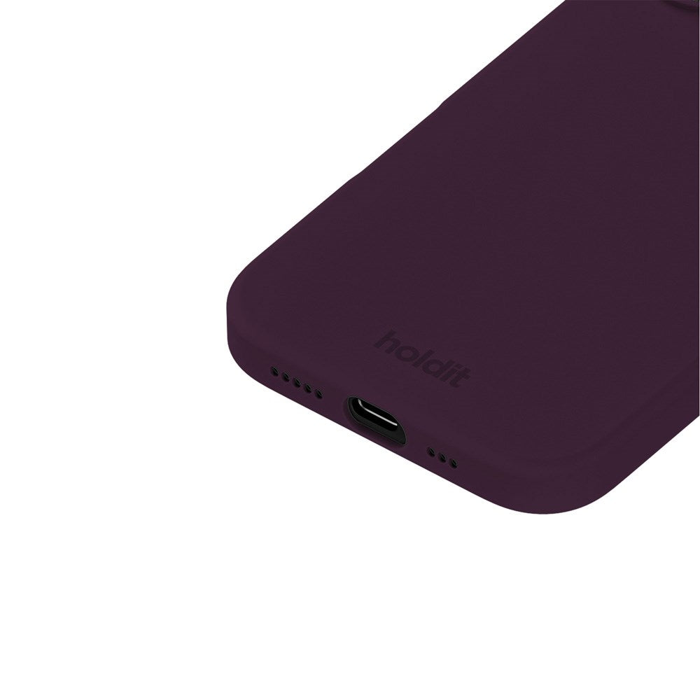 Holdit iPhone 16 Soft Touch Silikone Mobil Cover - Deep Plum
