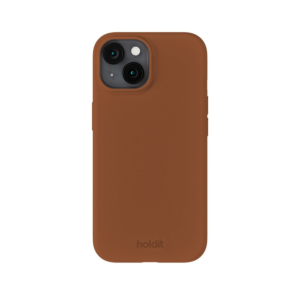 Holdit iPhone 14 / 13 Soft Touch Silikone Mobil Cover - Almond Brown