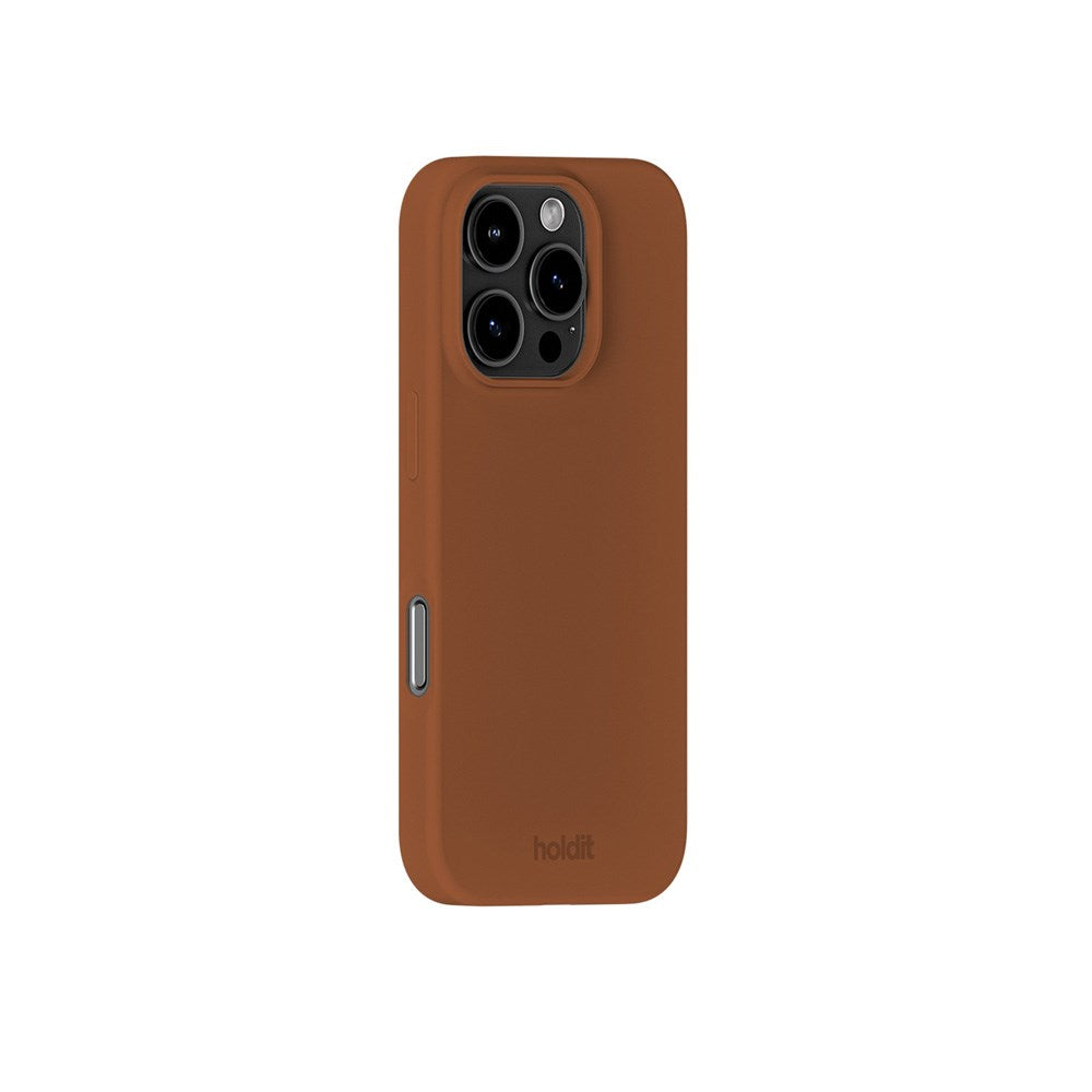 Holdit iPhone 16 Pro Soft Touch Silikone Mobil Cover - Almond Brown