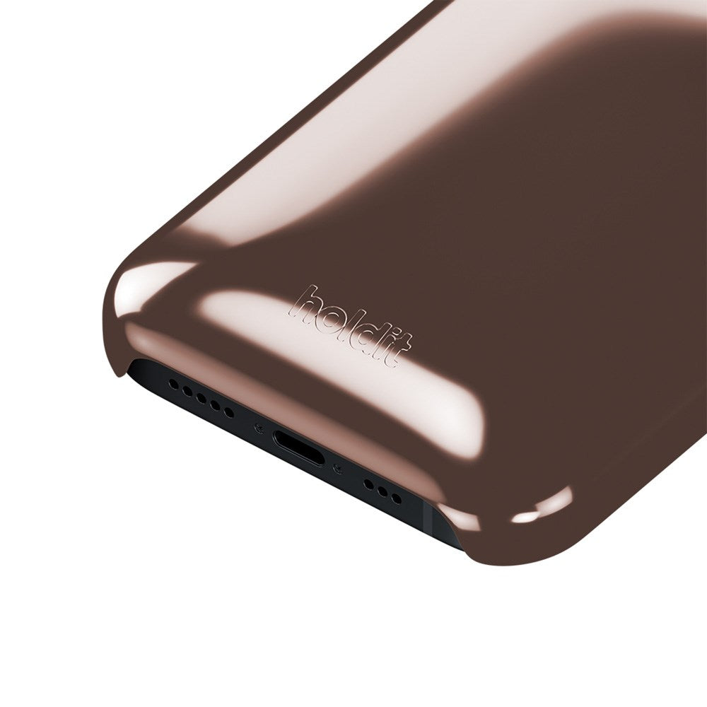 iPhone 16e / 15 / 14 / 13 Holdit Puffy Case - Chocolate