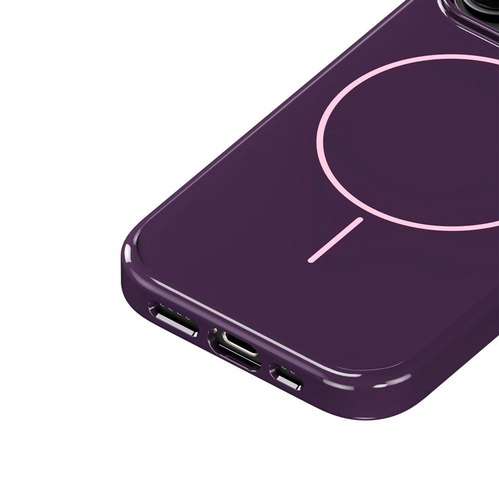 iPhone 16 Pro Holdit Mono Case - MagSafe Kompatibel - Deep Plum / Pink