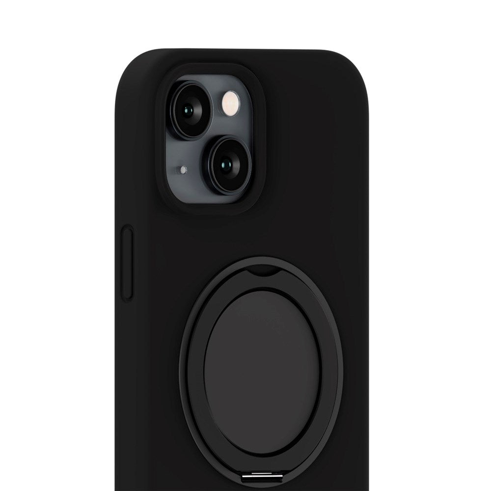 iPhone 16e / 15 Holdit Silikone Stand Cover - Black