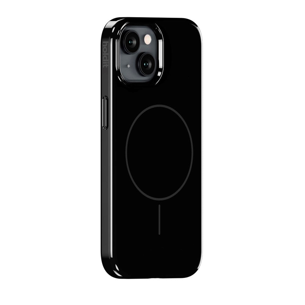 iPhone 16e / 15 / 14 / 13 Holdit Mono Case - MagSafe Kompatibel - Black / Gray