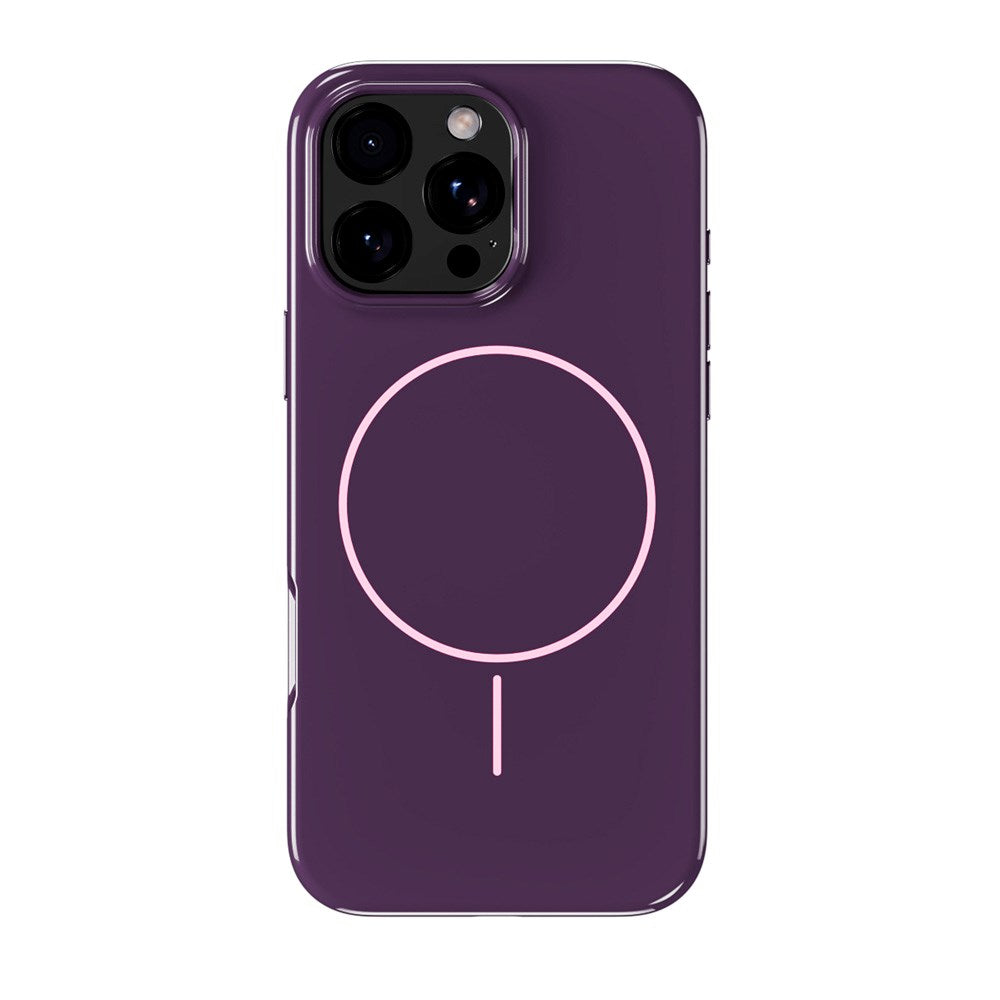 iPhone 16 Pro Max Holdit Mono Case - MagSafe Kompatibel - Deep Plum / Pink