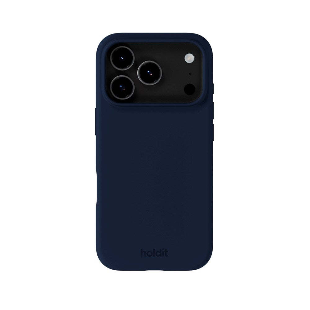 Holdit iPhone 17 Pro Soft Touch Silikone Mobil Cover - Midnight Blue