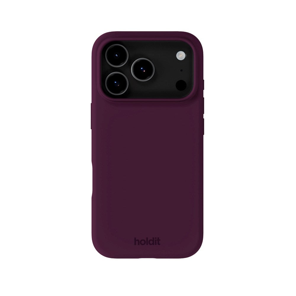 Holdit iPhone 17 Pro Max Soft Touch Silikone Mobil Cover - Deep Plum