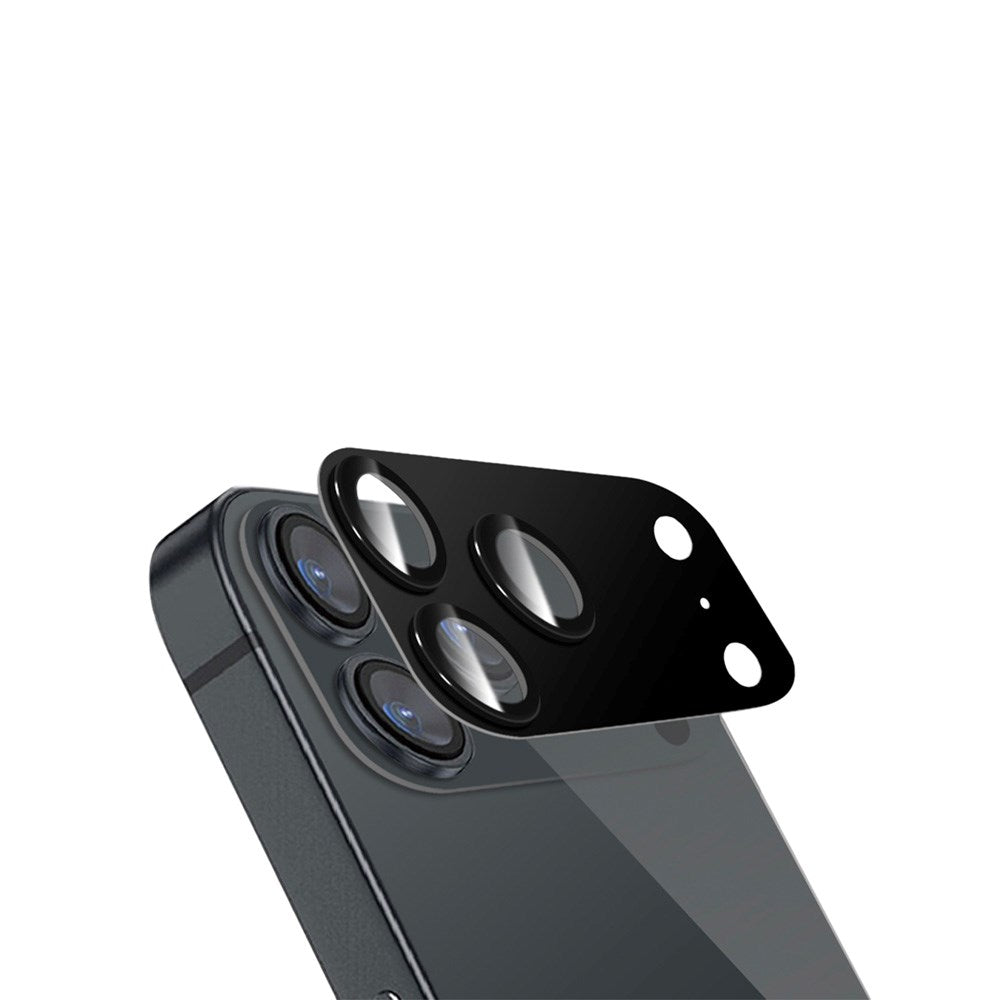 Holdit iPhone 17 Pro Kameralinse Beskyttelsesglas - Case-Friendly - Sort