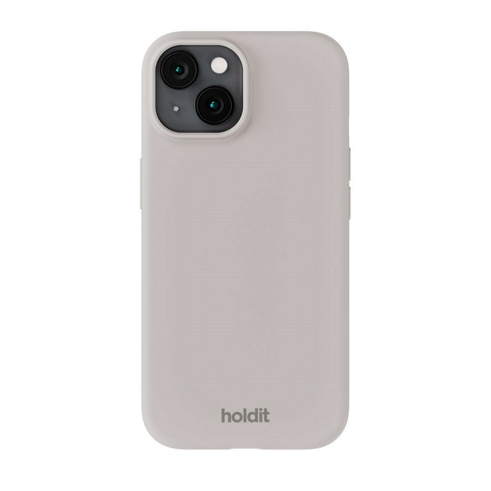 iPhone 15 Holdit Soft Touch Silikone Mobil Cover - Wool Gray