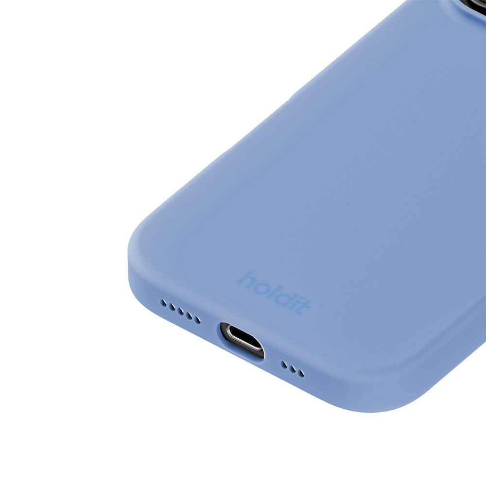 iPhone 16 Pro Holdit Soft Touch Silikone Mobil Cover - Soft Cobalt