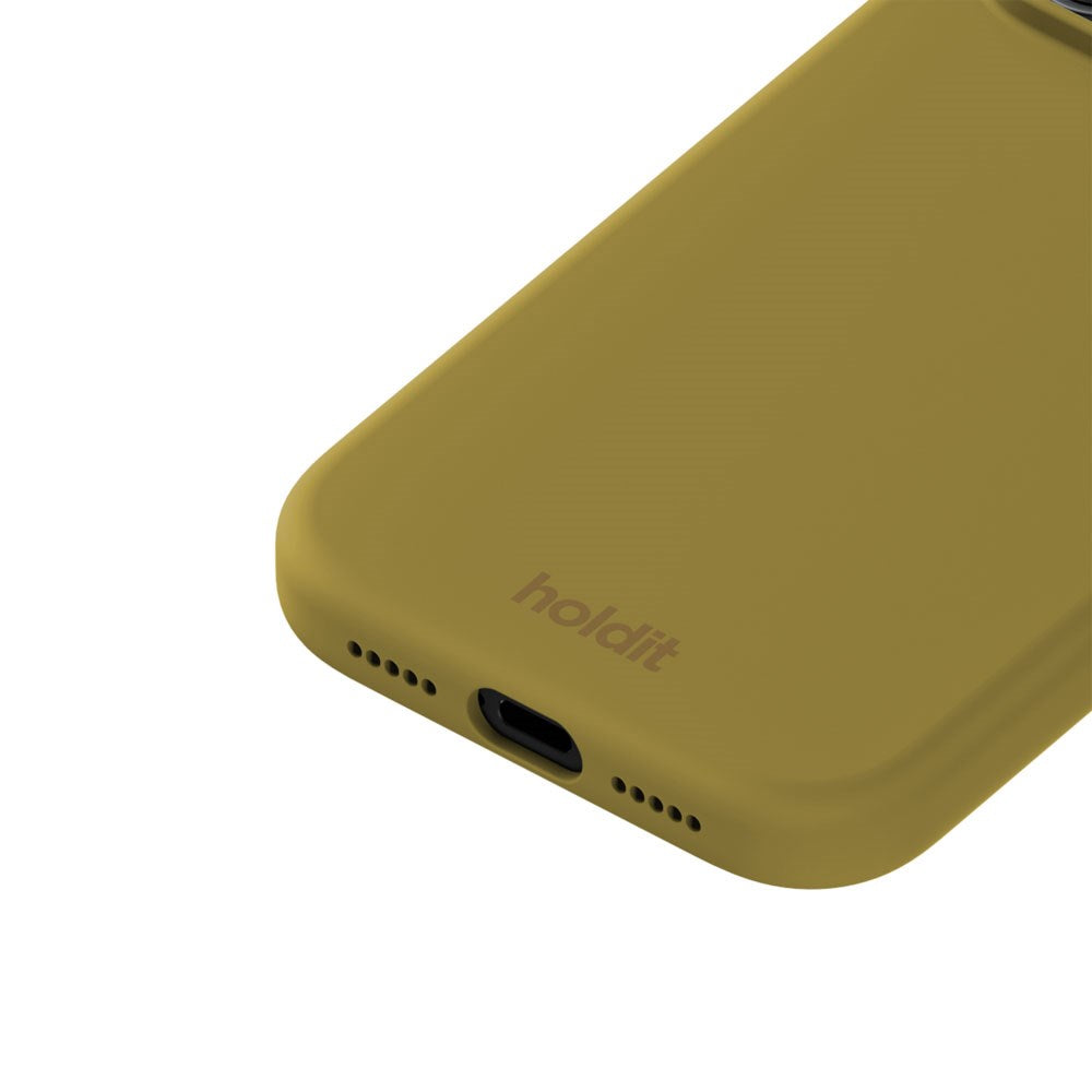 iPhone 17 Pro Holdit Soft Touch Silikone Mobil Cover - Warm Olive