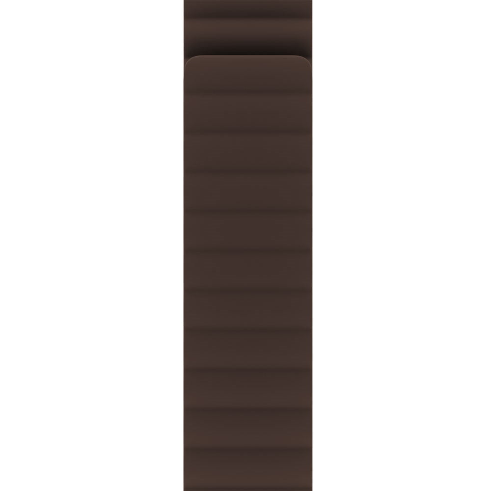 Apple Watch (38/40/SE/41/42mm) Holdit Silikone Rem m. Magnetlukning - Chocolate / Black