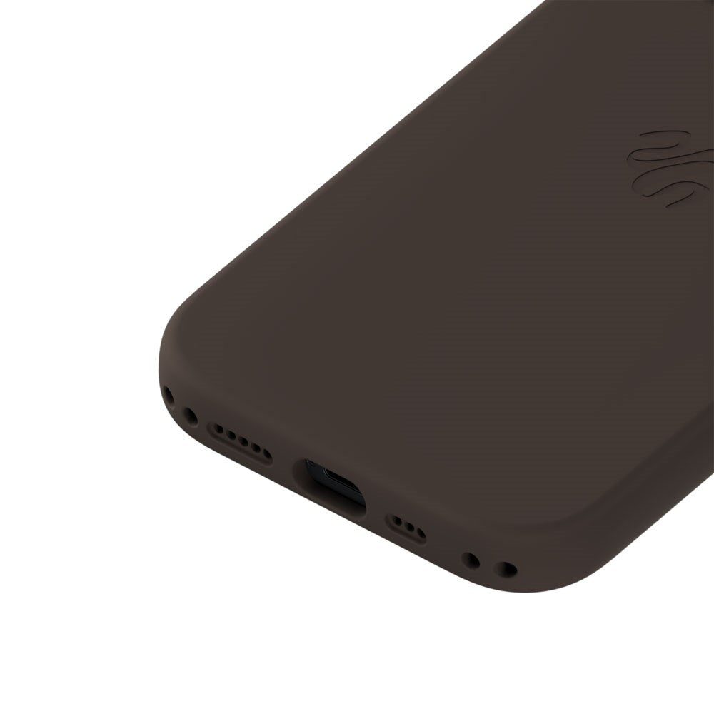 iPhone 15 / 14 / 13 Holdit Soft Touch MagSafe Silikone Mobil Cover - Chocolate