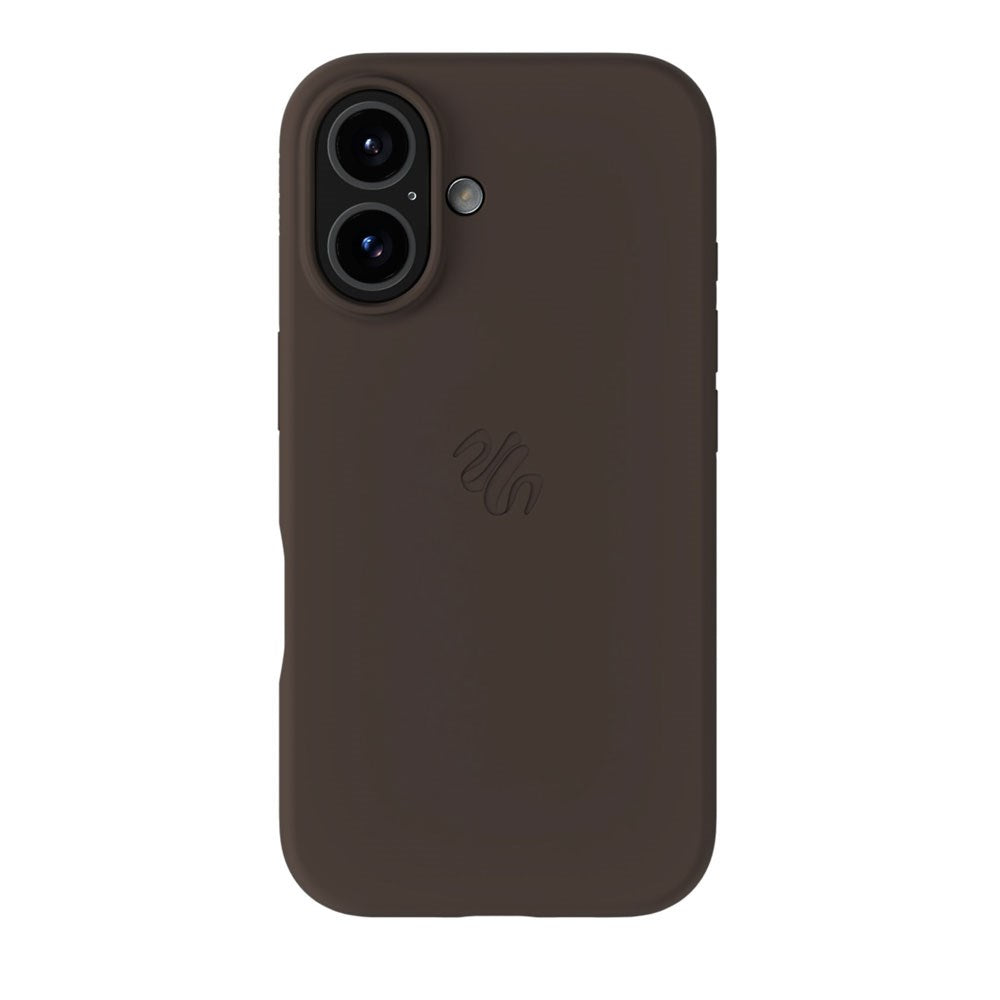iPhone 16 Holdit Soft Touch MagSafe Silikone Mobil Cover - Chocolate
