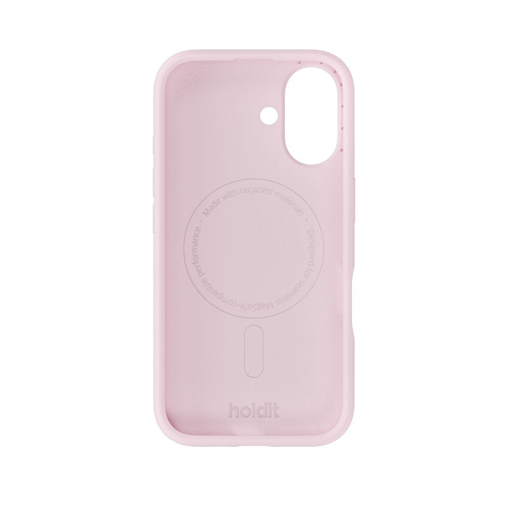 iPhone 16 Holdit Soft Touch MagSafe Silikone Mobil Cover - Pale Pink