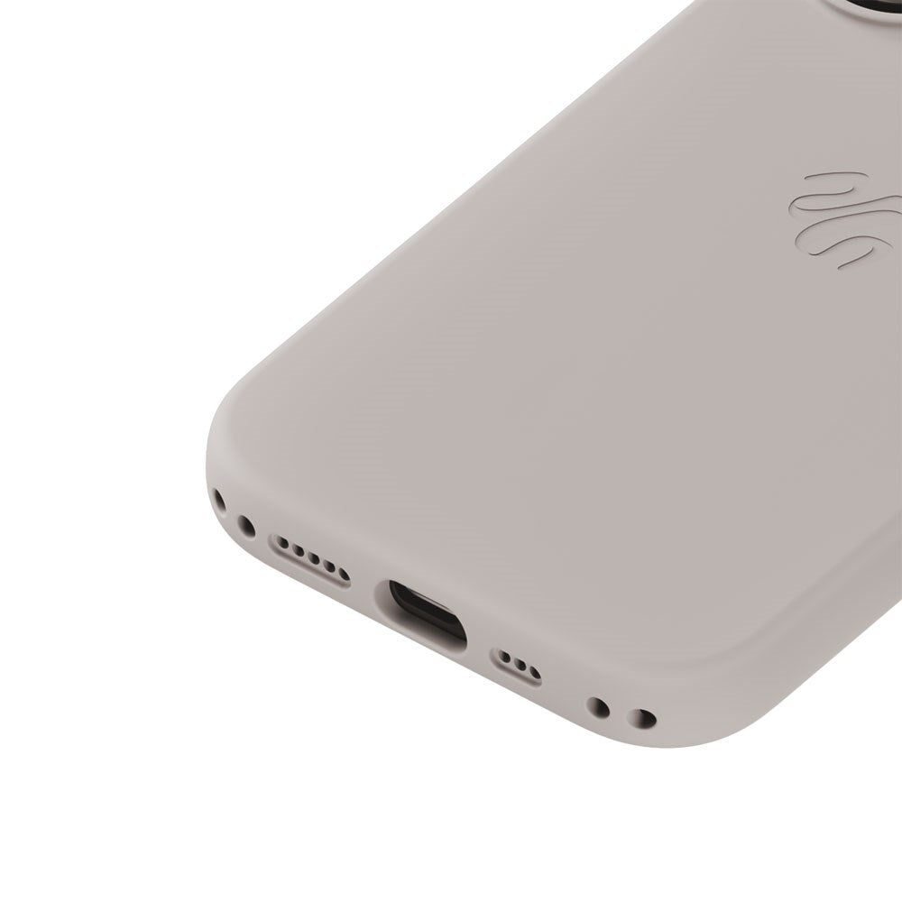 iPhone 16 Holdit Soft Touch MagSafe Silikone Mobil Cover - Wool Gray