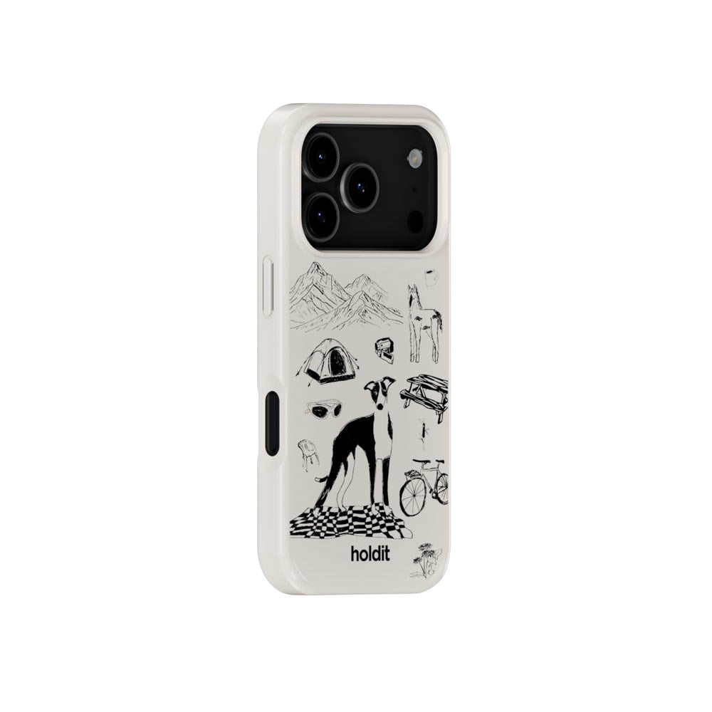 iPhone 17 Pro Holdit Graphic Print Cover - Wool Gray