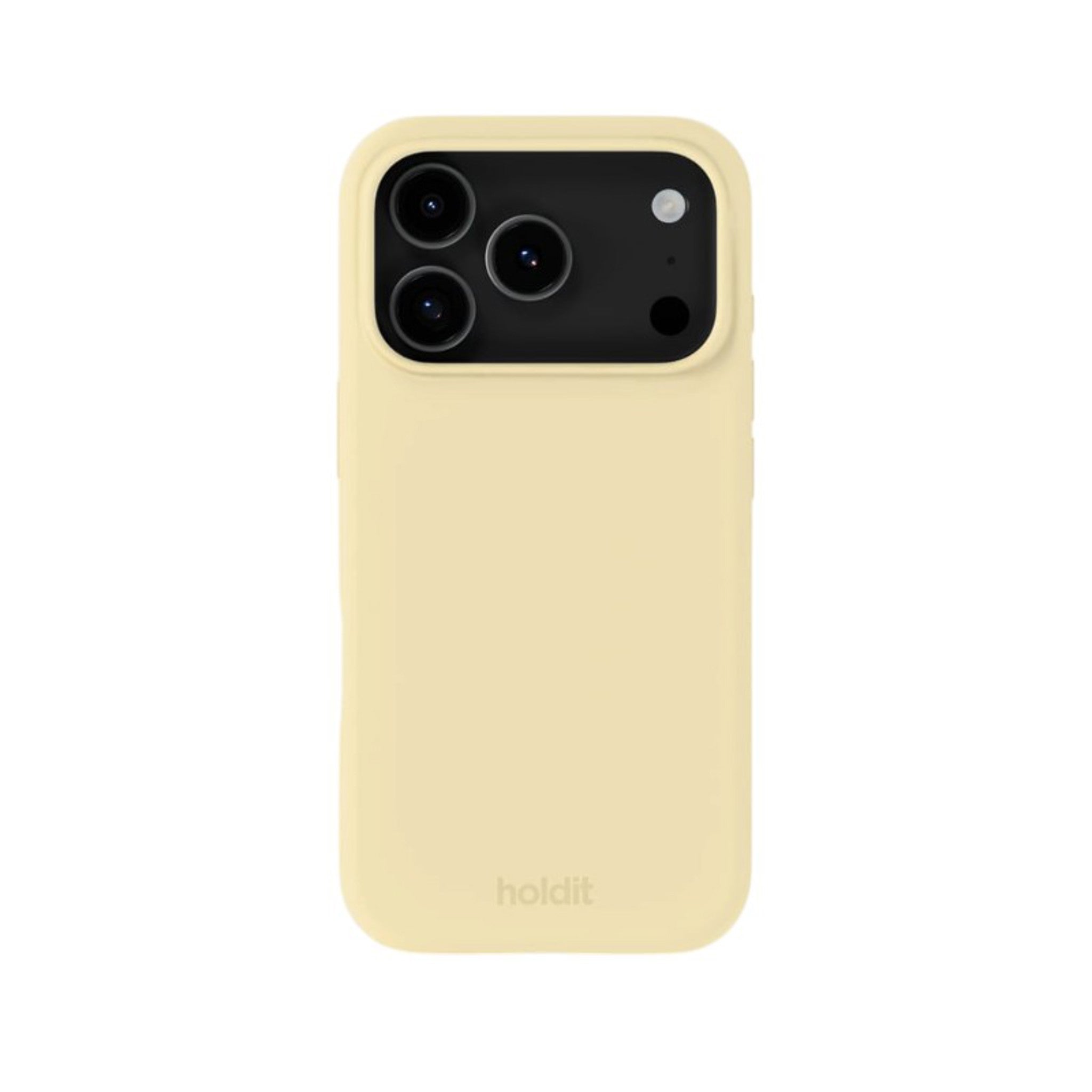 iPhone 18 Pro / 17 Pro Holdit Soft Touch Silikone Mobil Cover - Butter Yellow