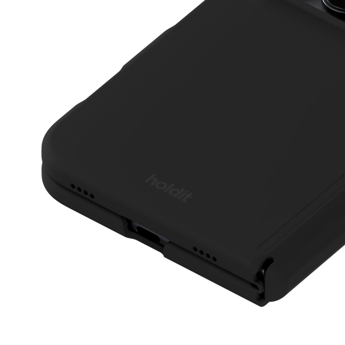 iPhone Duo Holdit Soft Touch Silikone Cover - Black