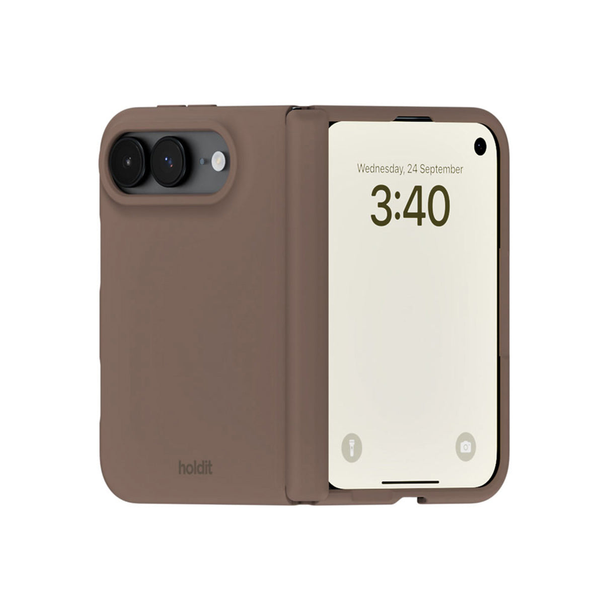 iPhone Duo Holdit Soft Touch Silikone Cover - Mocha Brown