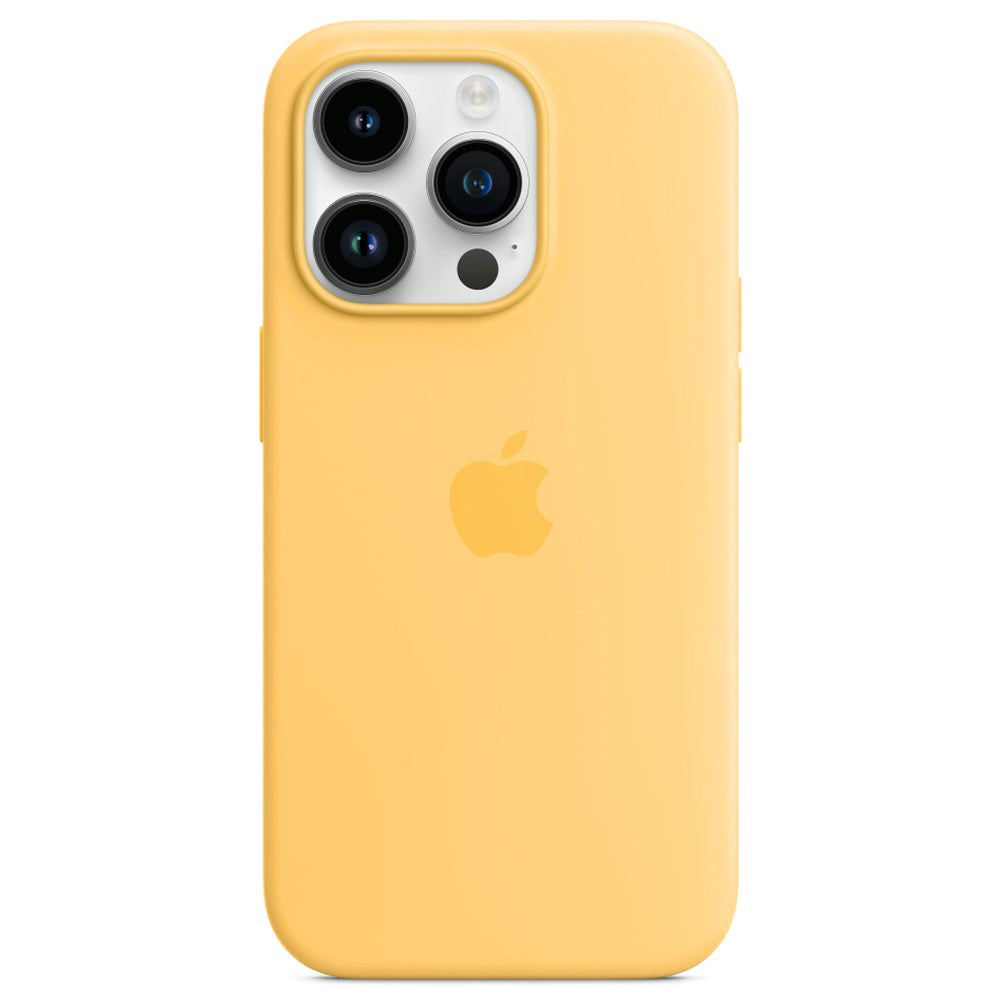 Originalt Apple iPhone 14 Pro Silikon MagSafe Bakdeksel Sunglow (MPTM3ZM/A)