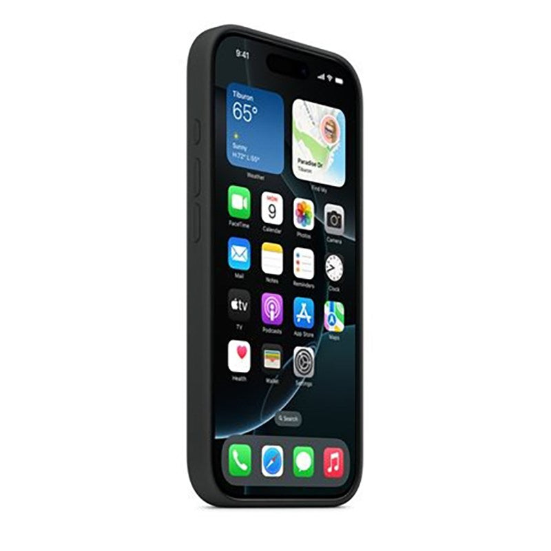 Originalt Apple iPhone 16 Pro Silikon Bakdeksel - MagSafe-kompatibelt - Svart (MYYJ3ZM/A)