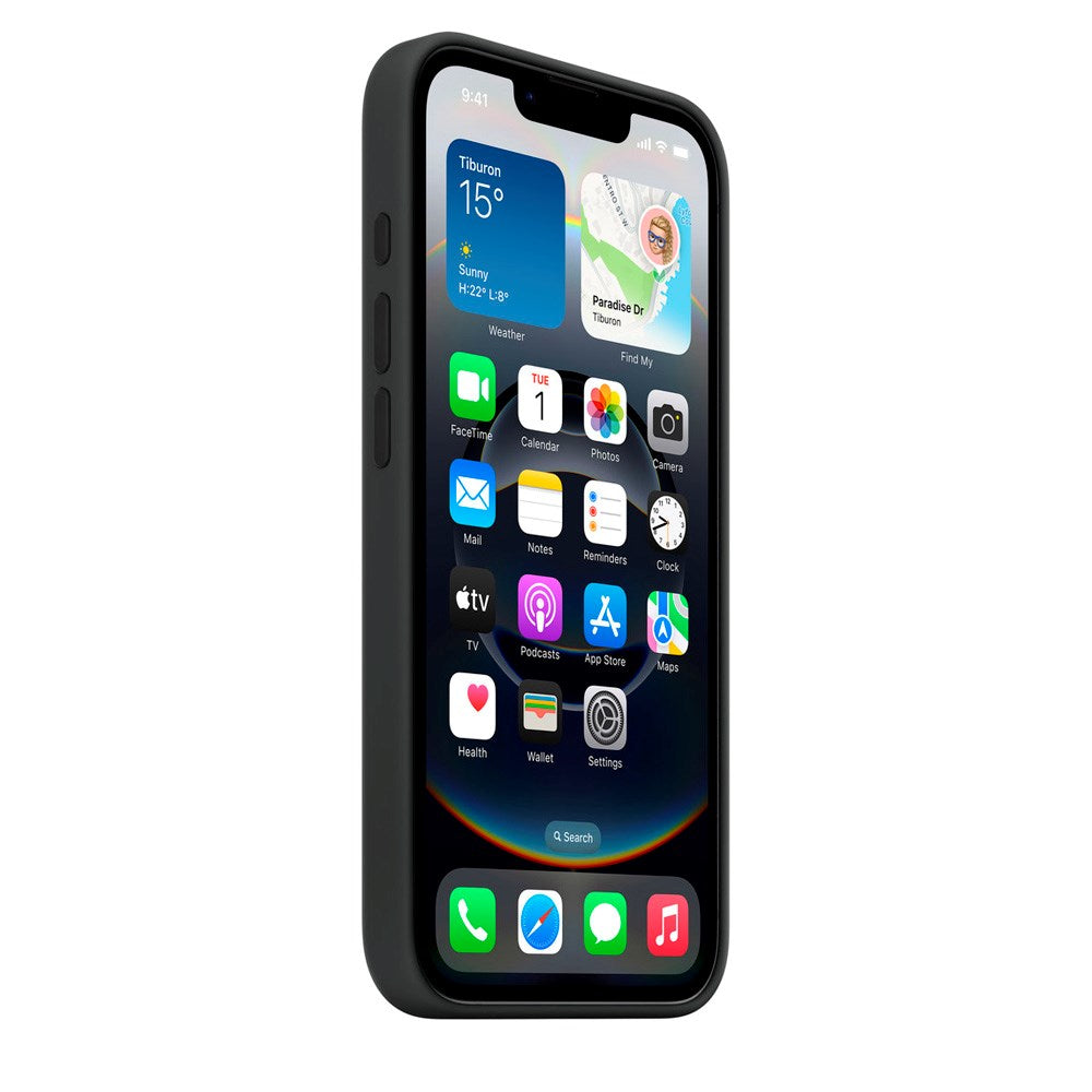 Original Apple iPhone 16e Silikone Bagside Cover - Black (MD3N4ZM/A)