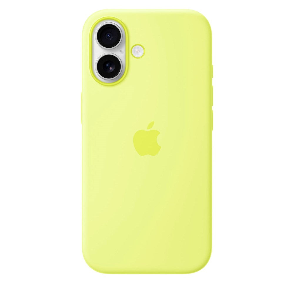 iPhone 17 Original Apple Silikone Cover - MagSafe Kompatibel - Neon Yellow (MGEV4ZM/A)