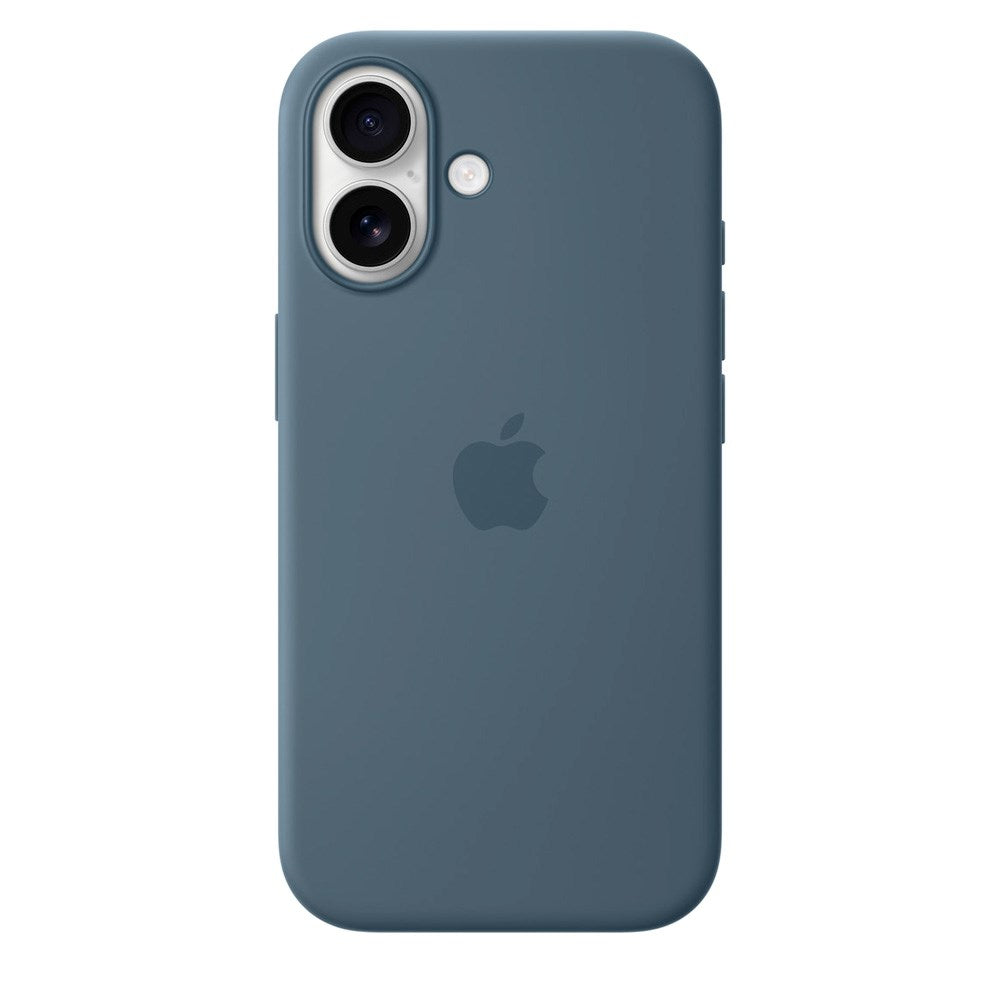 iPhone 17 Original Apple Silikone Cover - MagSafe Kompatibel - Anchor Blue (MGEW4ZM/A)